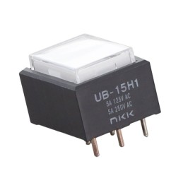 1 pcs : UB15RKW035D-JB - SWITCH PUSHBUTTON SPDT 5A 125V