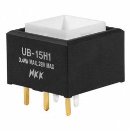 1 pcs : UB15SKG035C - SWITCH PUSH SPDT 0.4VA 28V
