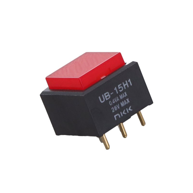 1 pcs : UB15SKG035C-CB - SWITCH PUSH SPDT 0.4VA 28V