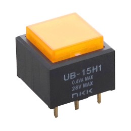 1 pcs : UB15SKG035D-DJ - SWITCH PUSHBUTTON SPDT 0.4VA 28V