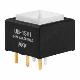 1 pcs : UB15SKG035F - SWITCH PUSH SPDT 0.4VA 28V