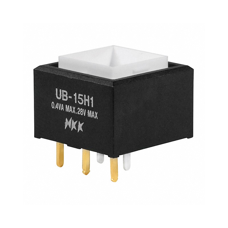 1 pcs : UB15SKG035F - SWITCH PUSH SPDT 0.4VA 28V