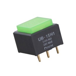 1 pcs : UB15SKG035F-FB - SWITCH PUSHBUTTON SPDT 0.4VA 28V