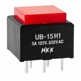 1 pcs : UB15SKW035C-CC - SWITCH PUSHBUTTON SPDT 5A 125V