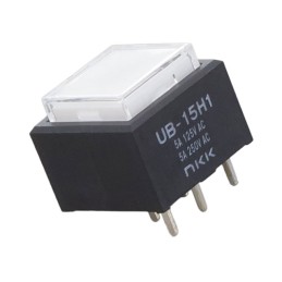 1 pcs : UB15SKW035C-JB - SWITCH PUSHBUTTON SPDT 5A 125V