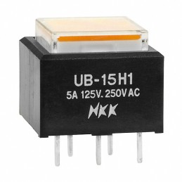 1 pcs : UB15SKW035D-JD - SWITCH PUSHBUTTON SPDT 5A 125V