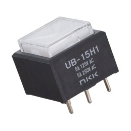 1 pcs : UB15SKW035D-JJ - SWITCH PUSHBUTTON SPDT 5A 125V