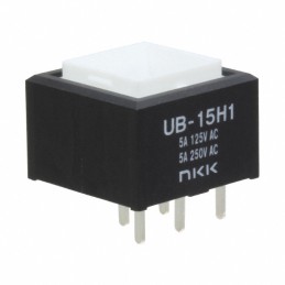 1 pcs : UB15SKW035F - SWITCH PUSHBUTTON SPDT 5A 125V