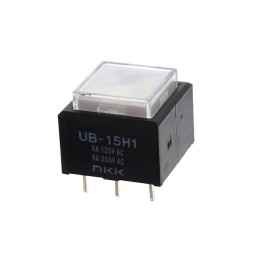 1 pcs : UB15SKW035F-JJ - SWITCH PUSHBUTTON SPDT 5A 125V