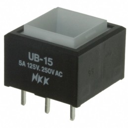 1 pcs : UB15SKW03N - SWITCH PUSHBUTTON SPDT 5A 125V