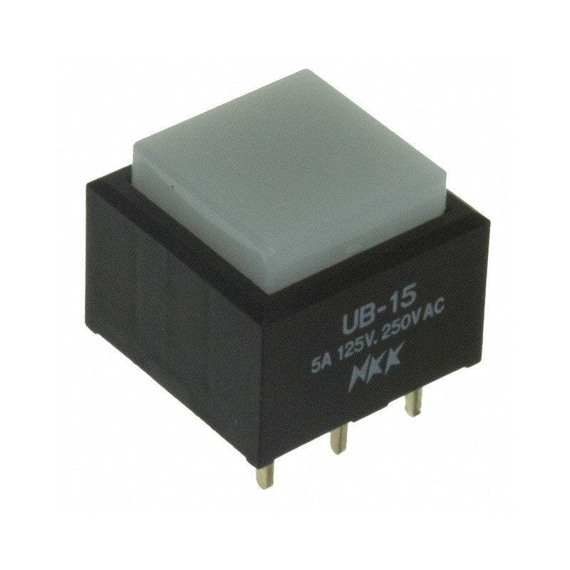 1 pcs : UB15SKW03N-B - SWITCH PUSHBUTTON SPDT 5A 125V