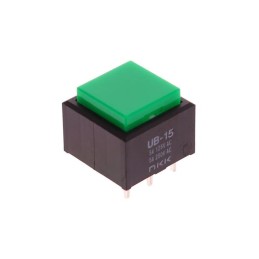 1 pcs : UB15SKW03N-F - SWITCH PUSHBUTTON SPDT 5A 125V
