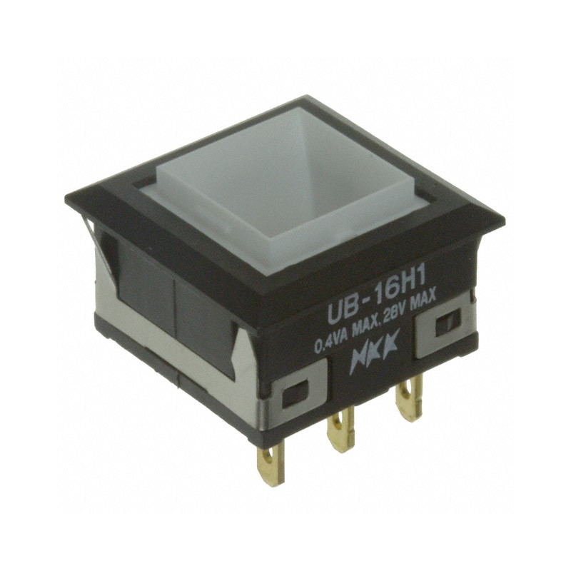 1 pcs : UB16KKG015C - SWITCH PUSH SPDT 0.4VA 28V