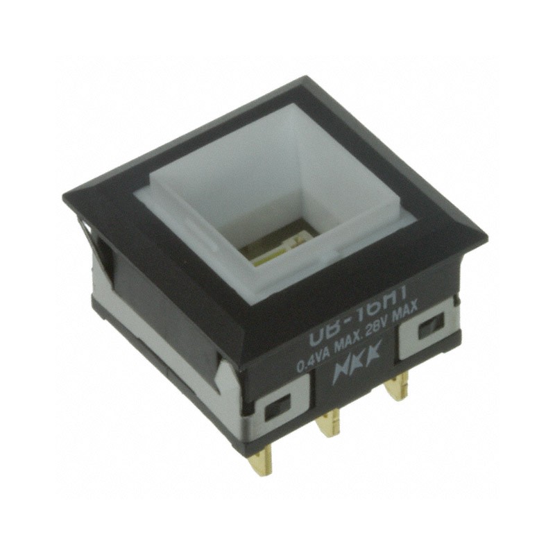 1 pcs : UB16KKG015D - SWITCH PUSH SPDT 0.4VA 28V