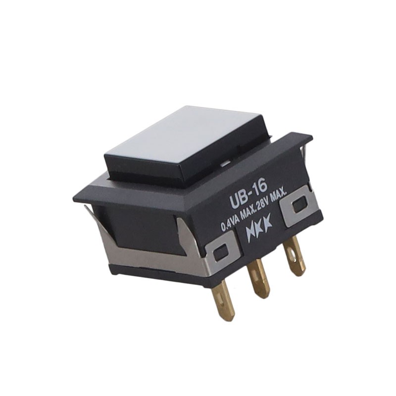 1 pcs : UB16KKG01N-A - SWITCH PUSH SPDT 0.4VA 28V