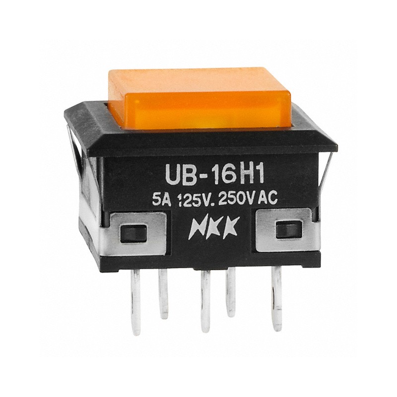 1 pcs : UB16KKW015D-DD - SWITCH PUSHBUTTON SPDT 5A 125V