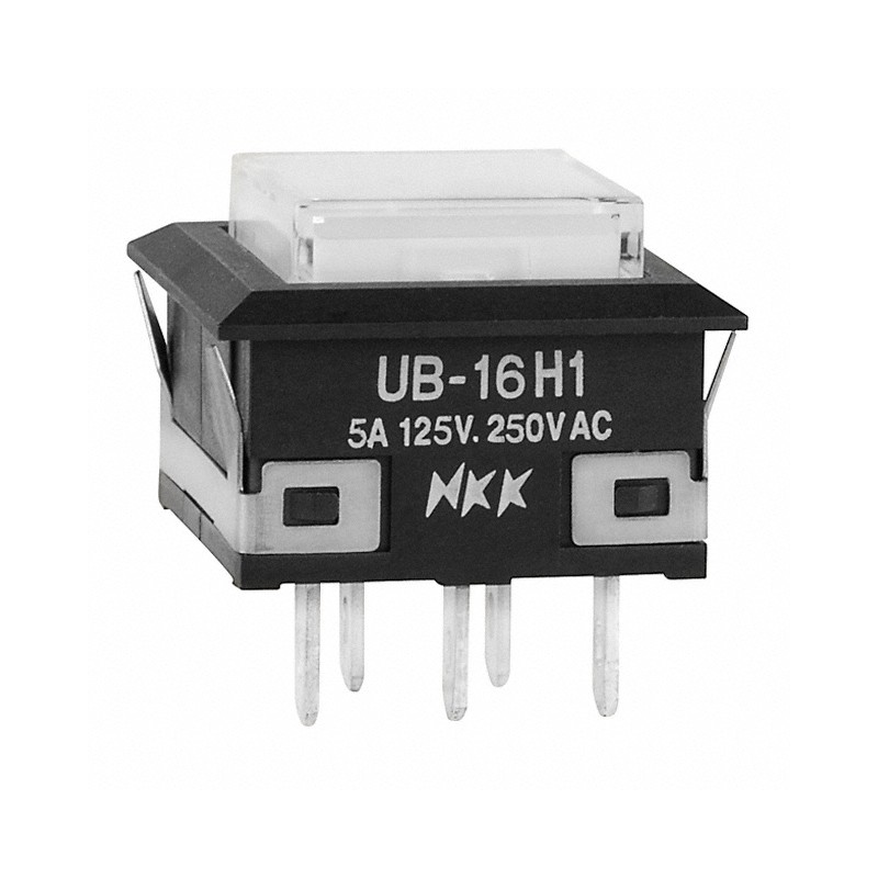1 pcs : UB16KKW015F-JB - SWITCH PUSHBUTTON SPDT 5A 125V