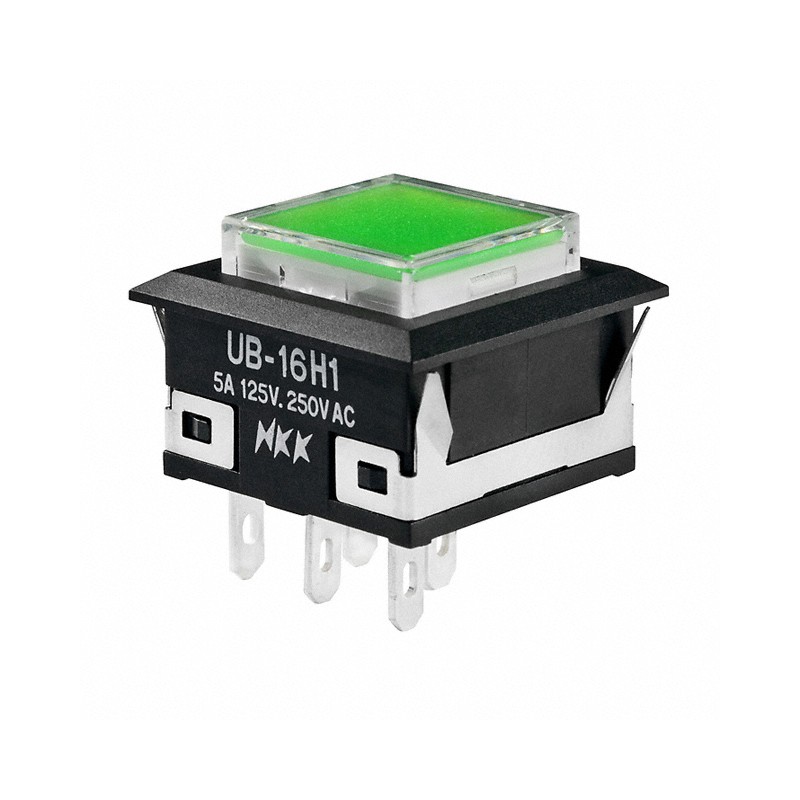 1 pcs : UB16KKW015F-JF - SWITCH PUSHBUTTON SPDT 5A 125V