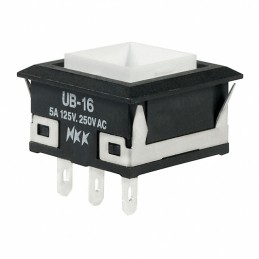 1 pcs : UB16KKW01N - SWITCH PUSHBUTTON SPDT 5A 125V