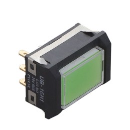 1 pcs : UB16NBKG015F-JF - SWITCH PUSH SPDT 0.4VA 28V