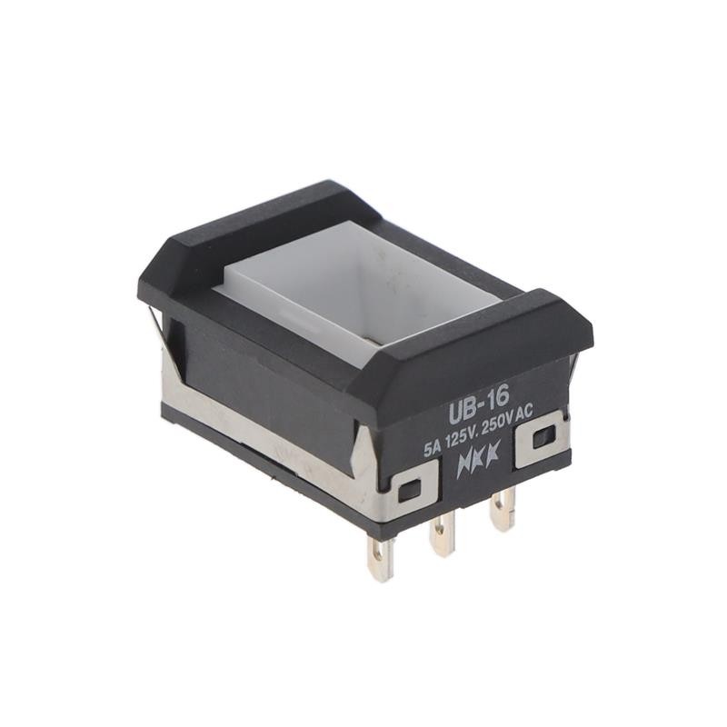 1 pcs : UB16NBKW01N - SWITCH PUSHBUTTON SPDT 5A 125V