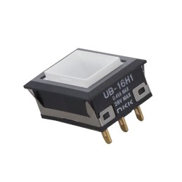 1 pcs : UB16NKG015F - SWITCH PUSHBUTTON SPDT 0.4VA 28V
