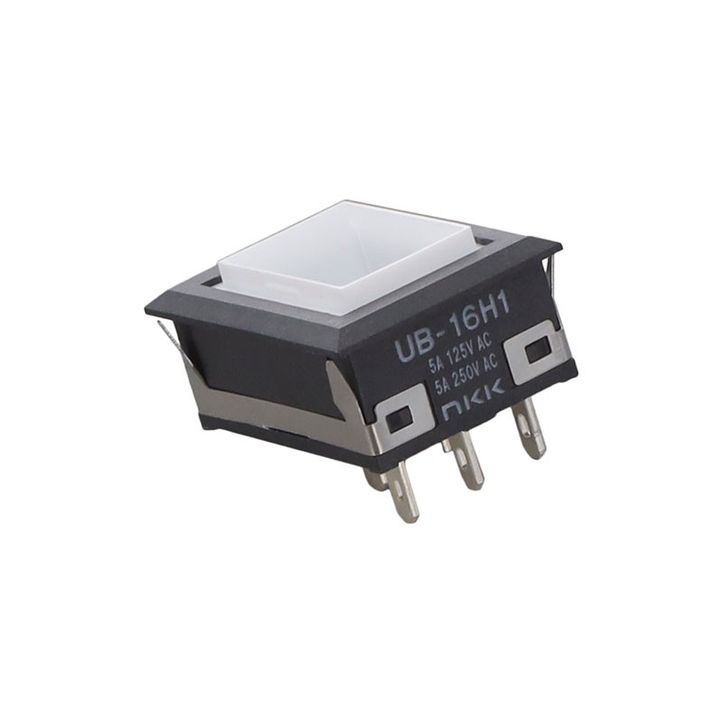 1 pcs : UB16NKW015F - SWITCH PUSHBUTTON SPDT 5A 125V