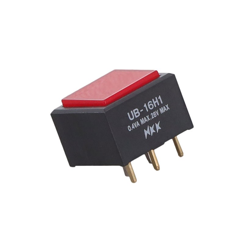 1 pcs : UB16RKG035C-CC - SWITCH PUSH SPDT 0.4VA 28V