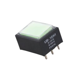 1 pcs : UB16RKW035F-JF - SWITCH PUSHBUTTON SPDT 5A 125V