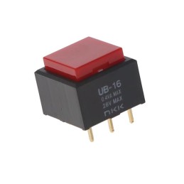 1 pcs : UB16SKG035C-CC - SWITCH PUSH SPDT 0.4VA 28V