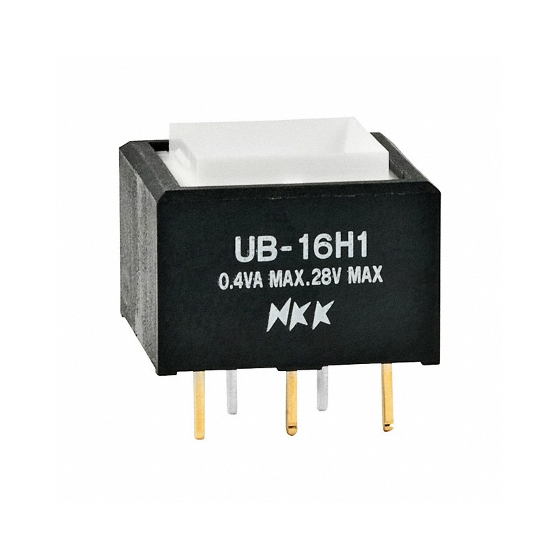 1 pcs : UB16SKG035D - SWITCH PUSH SPDT 0.4VA 28V