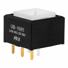 1 pcs : UB16SKG035F - SWITCH PUSH SPDT 0.4VA 28V