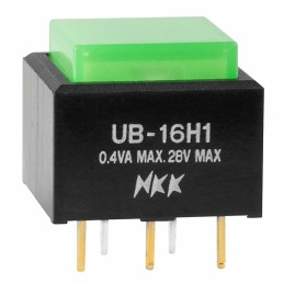 1 pcs : UB16SKG035F-FF - SWITCH PUSH SPDT 0.4VA 28V