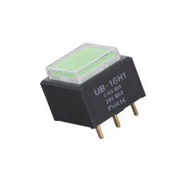 1 pcs : UB16SKG035F-JF - SWITCH PUSHBUTTON SPDT 0.4VA 28V
