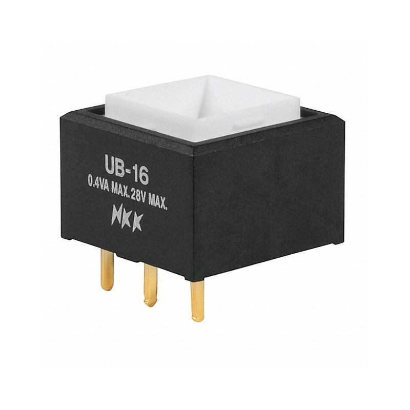 1 pcs : UB16SKG03N - SWITCH PUSH SPDT 0.4VA 28V