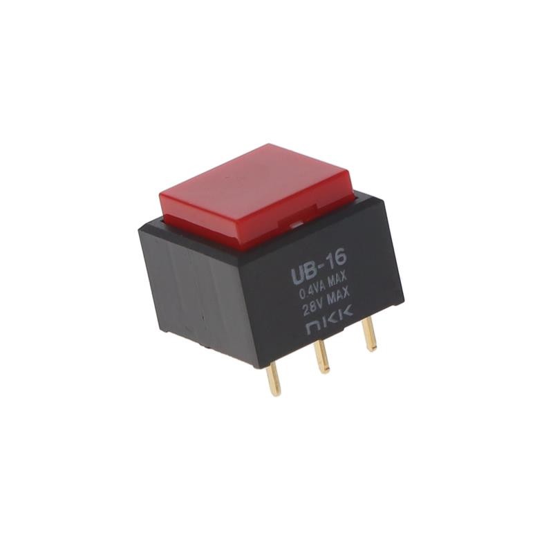 1 pcs : UB16SKG03N-C - SWITCH PUSH SPDT 0.4VA 28V