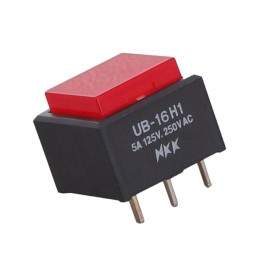 1 pcs : UB16SKW035C-CC - SWITCH PUSHBUTTON SPDT 5A 125V