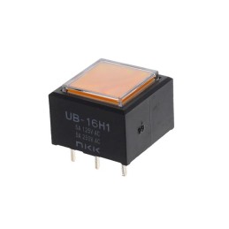 1 pcs : UB16SKW035D-JD - SWITCH PUSHBUTTON SPDT 5A 125V
