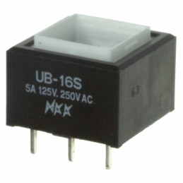 1 pcs : UB16SKW03N - SWITCH PUSHBUTTON SPDT 5A 125V