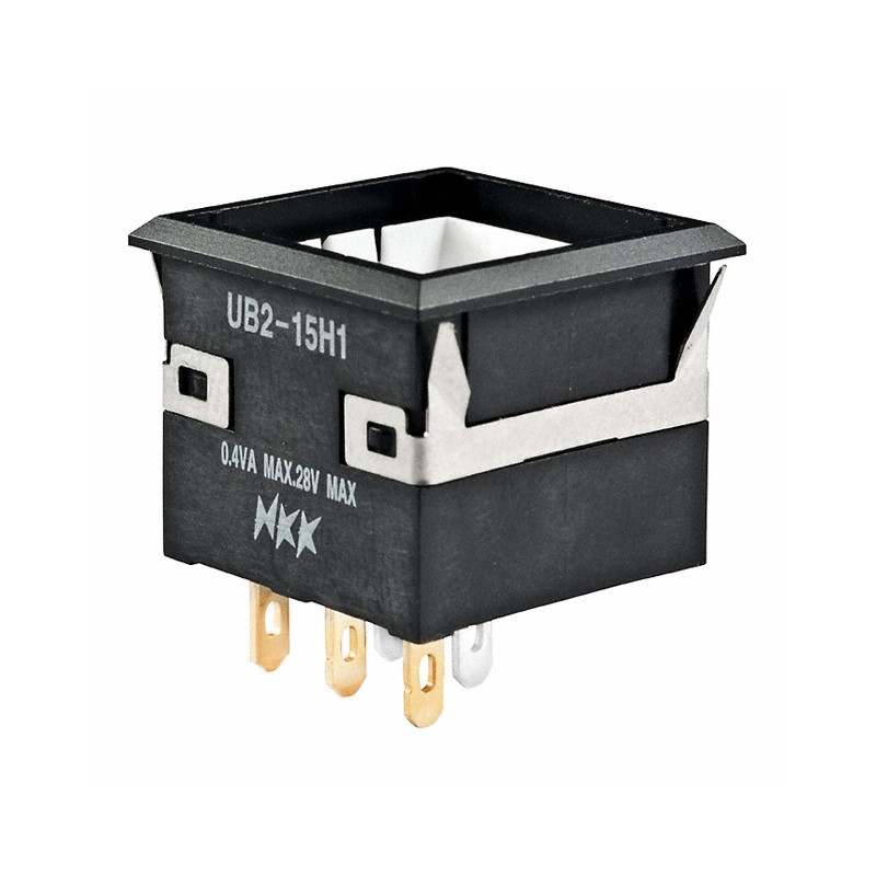 1 pcs : UB215KKG015C - SWITCH PUSH SPDT 0.4VA 28V