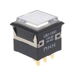 1 pcs : UB215KKG015C-3JB - SWITCH PUSH SPDT 0.4VA 28V