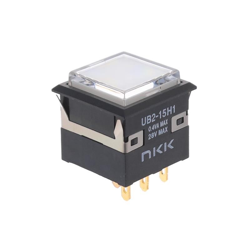 1 pcs : UB215KKG015C-3JB - SWITCH PUSH SPDT 0.4VA 28V