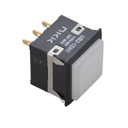1 pcs : UB215KKG015F-2B - SWITCH PUSHBUTTON SPDT 0.4VA 28V