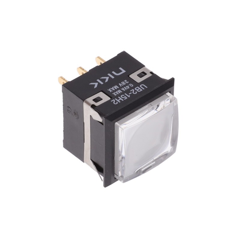 1 pcs : UB215KKG016CF-1JB - SWITCH PUSH SPDT 0.4VA 28V