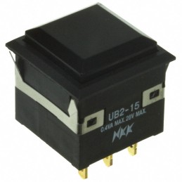 1 pcs : UB215KKG01N-5A - SWITCH PUSH SPDT 0.4VA 28V