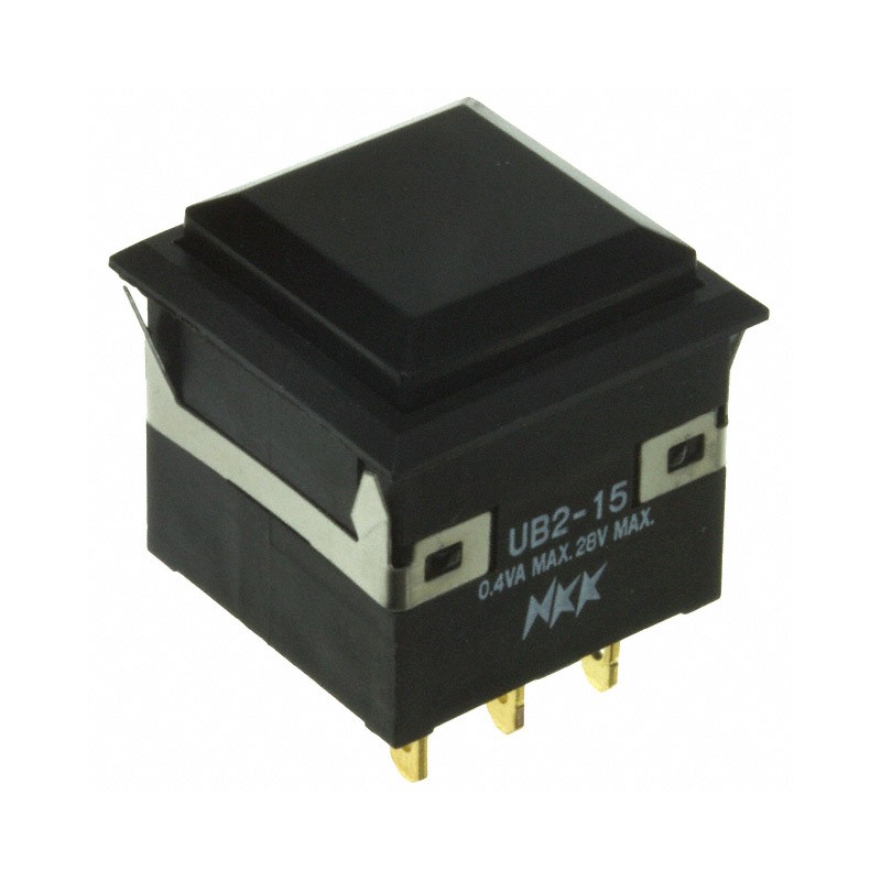 1 pcs : UB215KKG01N-5A - SWITCH PUSH SPDT 0.4VA 28V