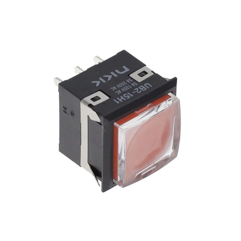 1 pcs : UB215KKW015C-1JC - SWITCH PUSHBUTTON SPDT 5A 125V