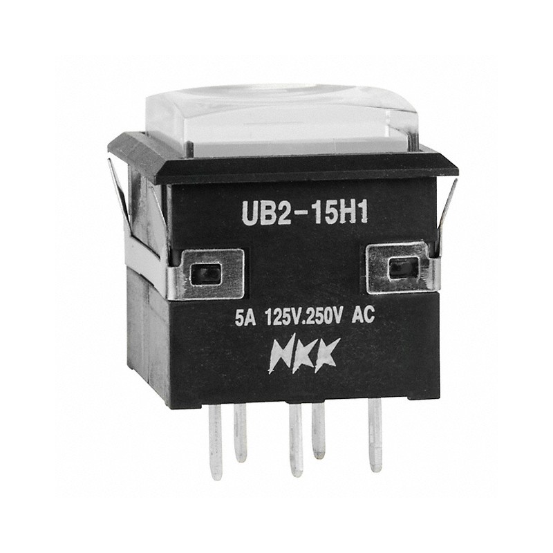 1 pcs : UB215KKW015F-1JB - SWITCH PUSHBUTTON SPDT 5A 125V