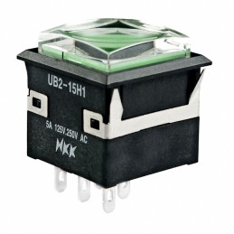 1 pcs : UB215KKW015F-1JF - SWITCH PUSHBUTTON SPDT 5A 125V