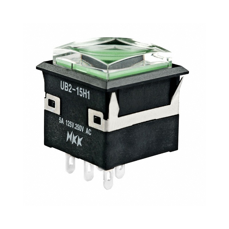 1 pcs : UB215KKW015F-1JF - SWITCH PUSHBUTTON SPDT 5A 125V